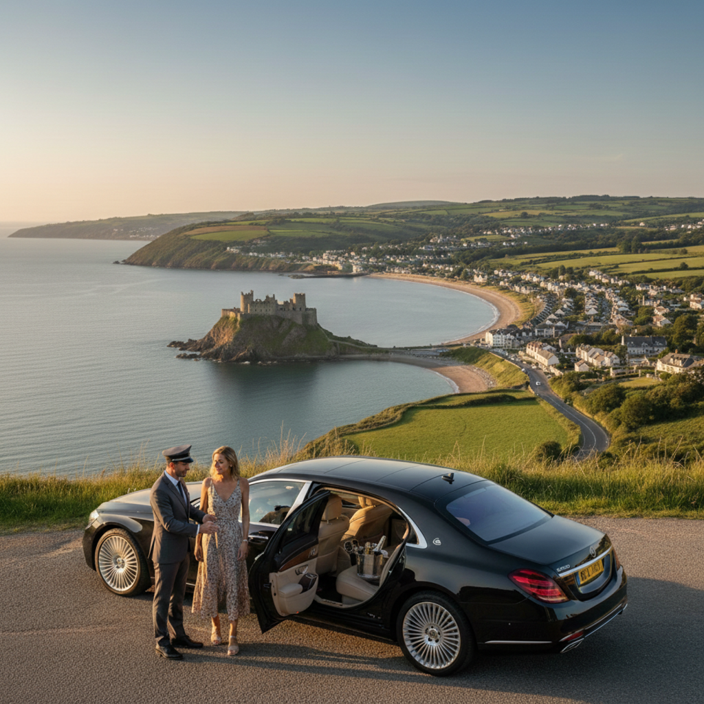 Chauffeur Hire For Day Trips service in Sydney with luxury sedan and professional driver